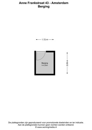 Floor plan - Anne Frankstraat 43, 1018 DM Amsterdam 